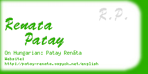 renata patay business card